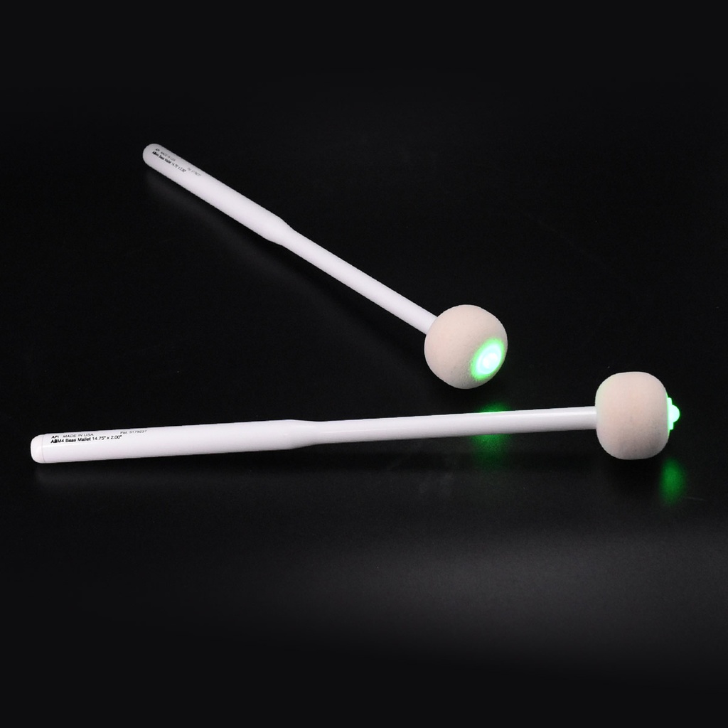 Battes grosse-caisse - Marching LUMINEUSES finition blanche