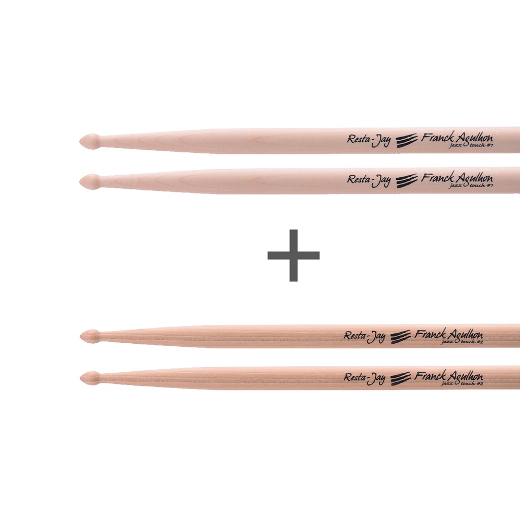 Lot Baguettes de Caisse claire/Batterie - Signature Franck Agulhon 1 et 2