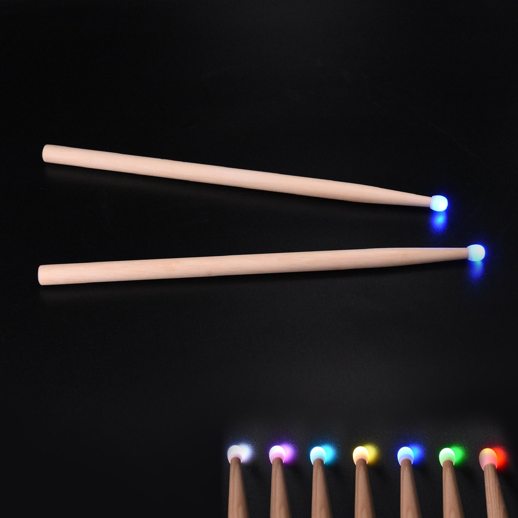 Baguettes de Tambour - Marching LUMINEUSES finition bois