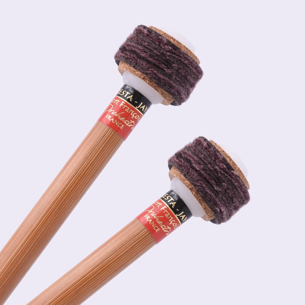 Timpani Mallets Flannel / Leather "ORCHESTRA 03F" Gert François - bright / Lumineux and chaleureux