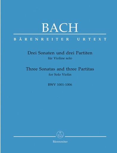[BA05256] Trois Sonates et trois Partitas pour violon solo BWV 1001-1006 | BACH J-S.