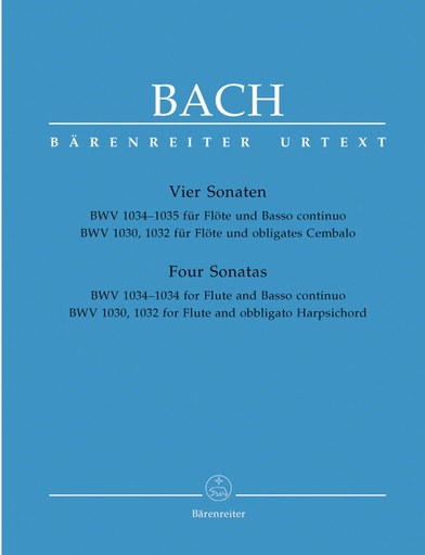 [BA05198] Sonates pour Flûte et Clavecin ou Basse continue BWV 1034-1035 / BWV 1030-1032 | BACH J-S.