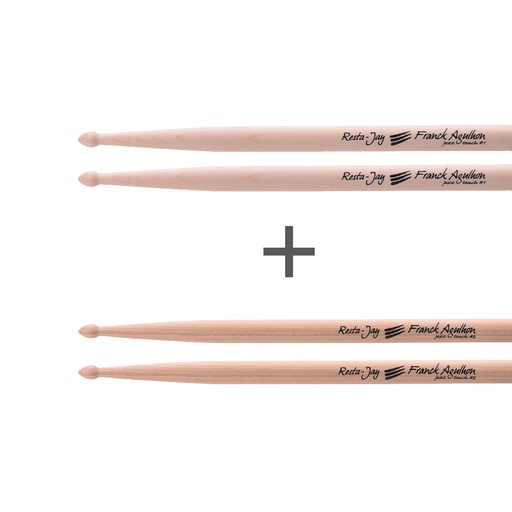 [LotCCFA1+2] Set Drum Sticks - Signature Franck Agulhon 1 and 2