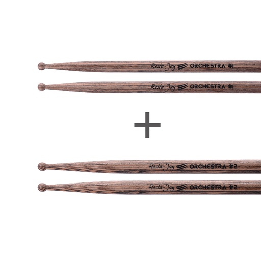 [LotCCOR1+2] Lot de Baguettes de Caisse claire ORCHESTRA 1 + ORCHESTRA 2